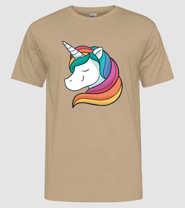Cap de unicorn model nisipiu pe tricou