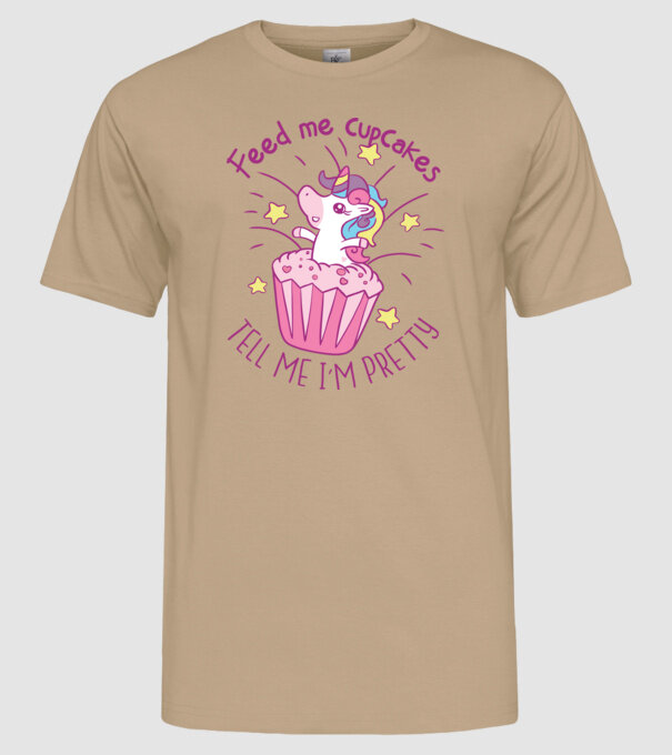 Unicorn Muffin model nisipiu pe tricou
