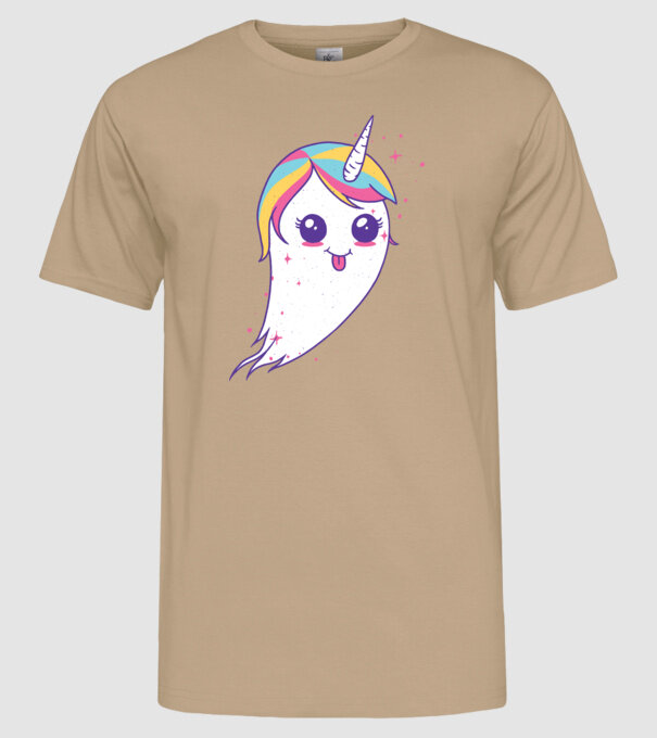 Unicorn Fantoma model nisipiu pe tricou