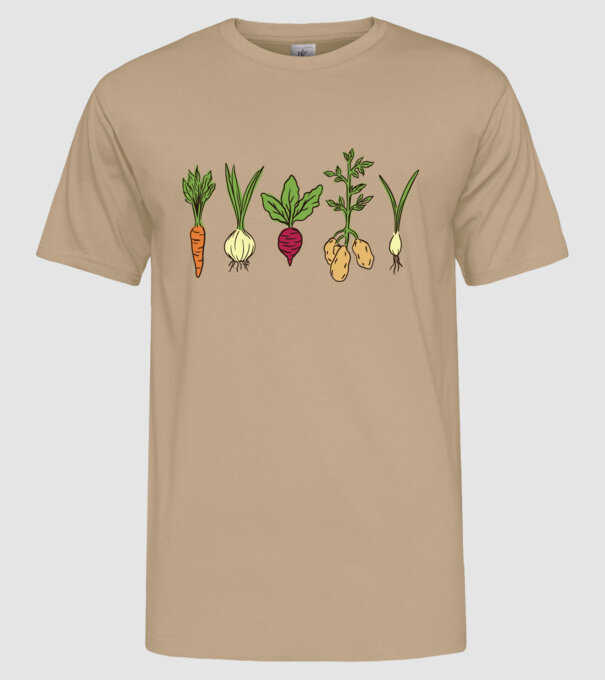 Legume model nisipiu pe tricou