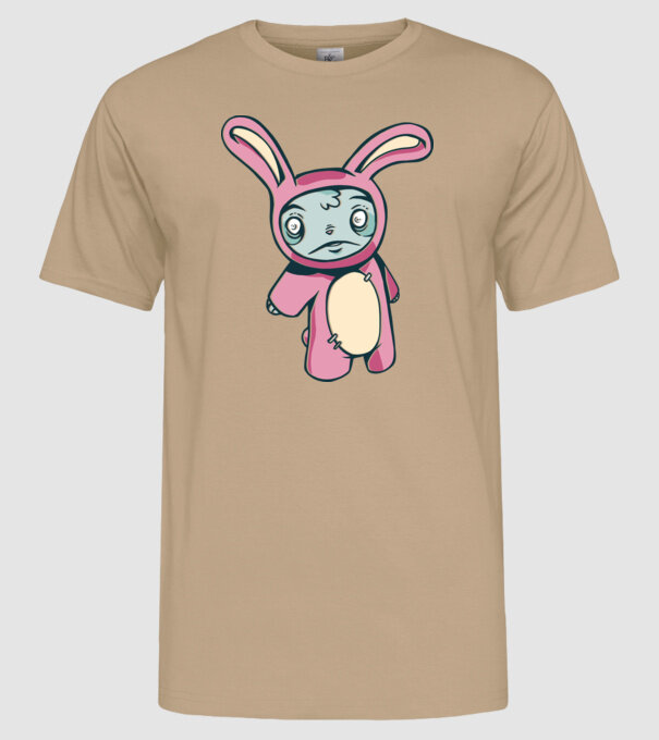 Iepuraș Zombie model nisipiu pe tricou