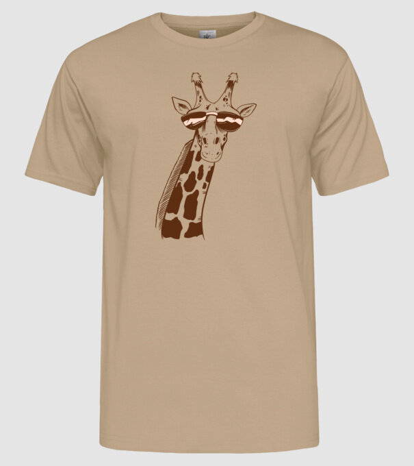 Cap Girafă model nisipiu pe tricou