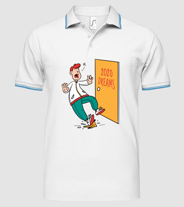 model alb pe tricou