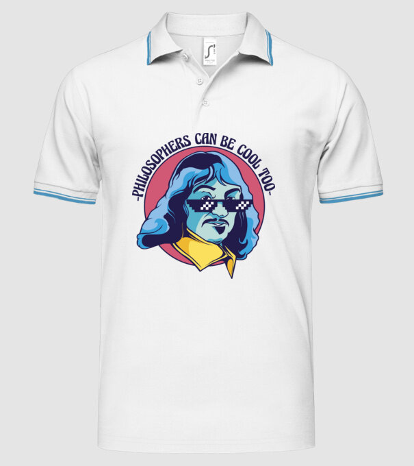 Chiar și Filozofii pot fi cool model alb pe tricou