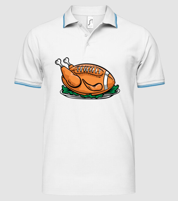 Fotbal american Curcan model alb pe tricou