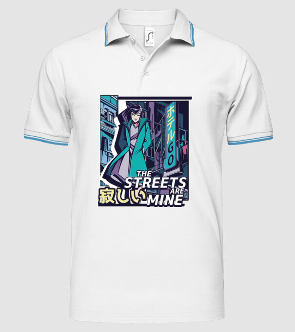 Anime Vaporwave benzi desenate model alb pe tricou