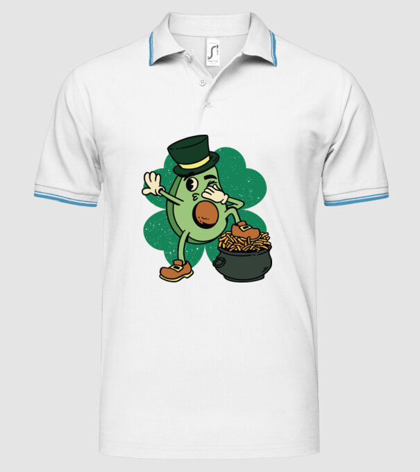 Avocado St. Patrick DAB model alb pe tricou