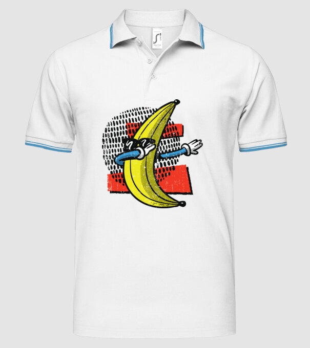 Banană DAB model alb pe tricou