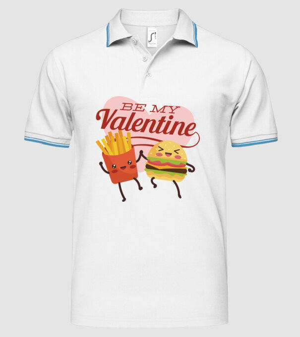 Be my Valentine - Fii dragostea mea tricou pentru Valentine s Day model alb pe tricou