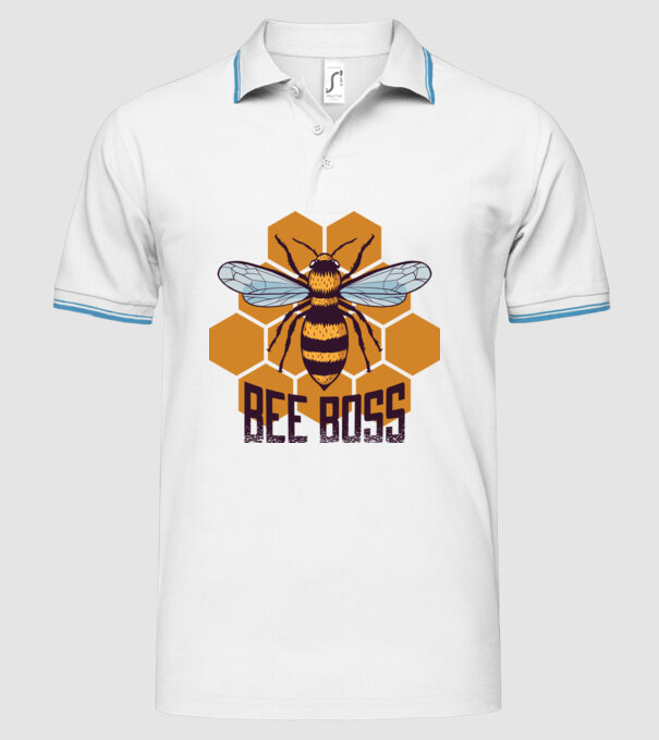 Bee Boss Șef Apicultor model alb pe tricou