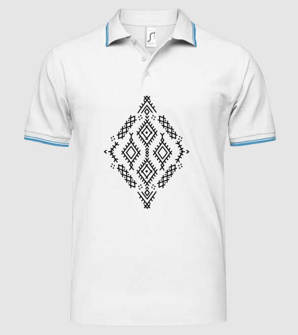 Berbere Symbol model alb pe tricou