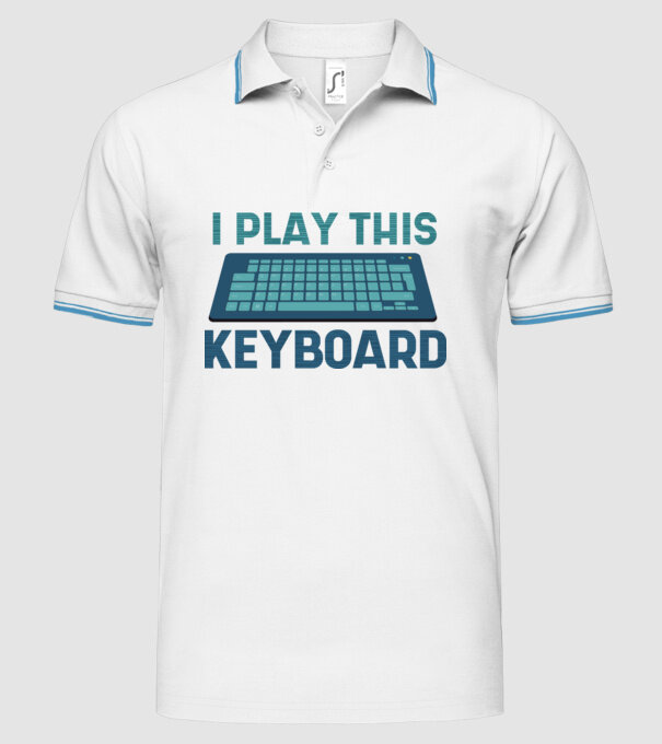 Tastatura Gamer model alb pe tricou