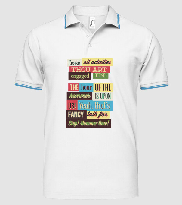 Cease all activities thou art engaged in model alb pe tricou