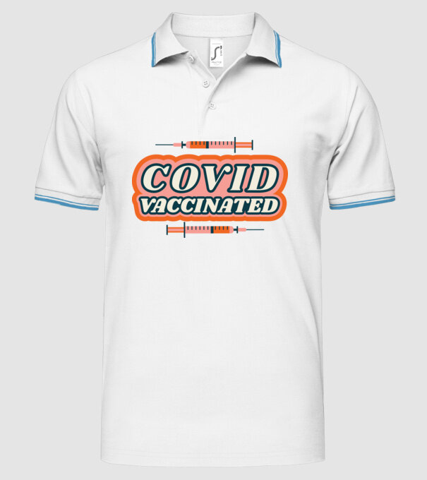 Vaccin Covid model alb pe tricou