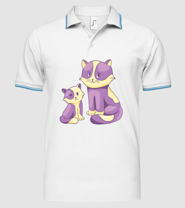 Pisicuțe drăguțe model alb pe tricou