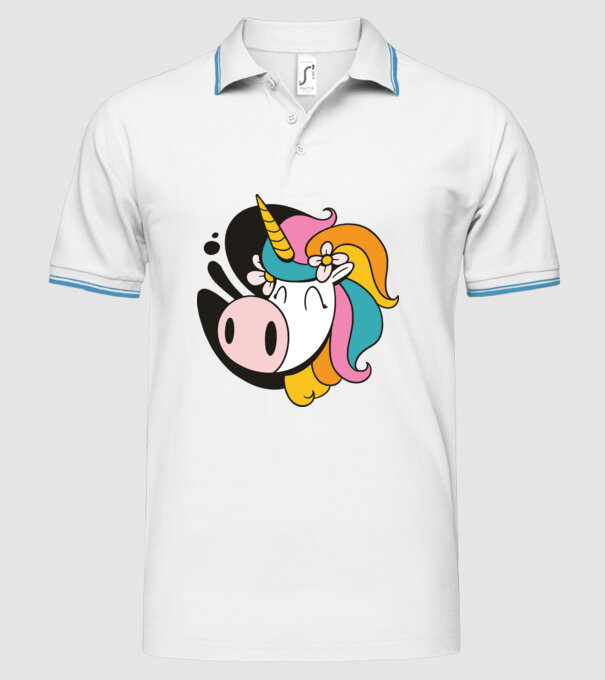 Unicorn drăguț model alb pe tricou