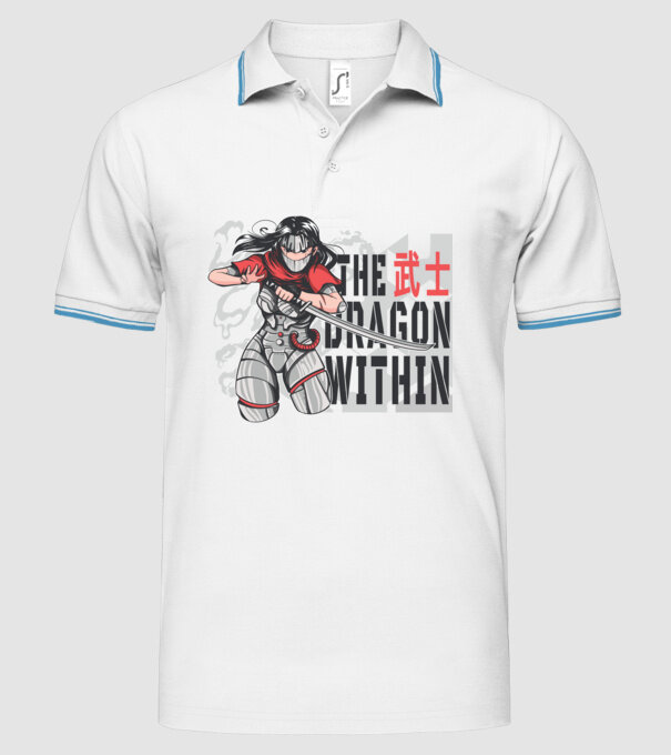 Cyborg Ninja fată Anime model alb pe tricou