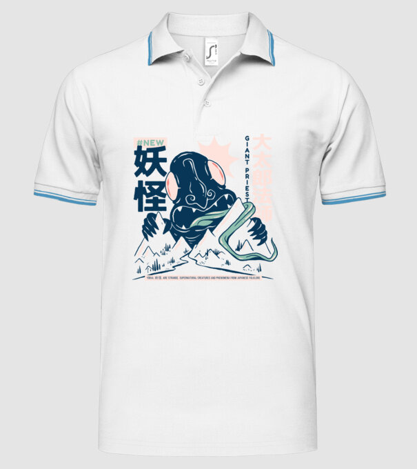 Daidarabotchi Yokai Anime model alb pe tricou