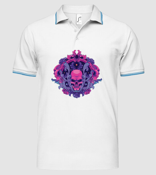 Cranii Dark Skull model alb pe tricou