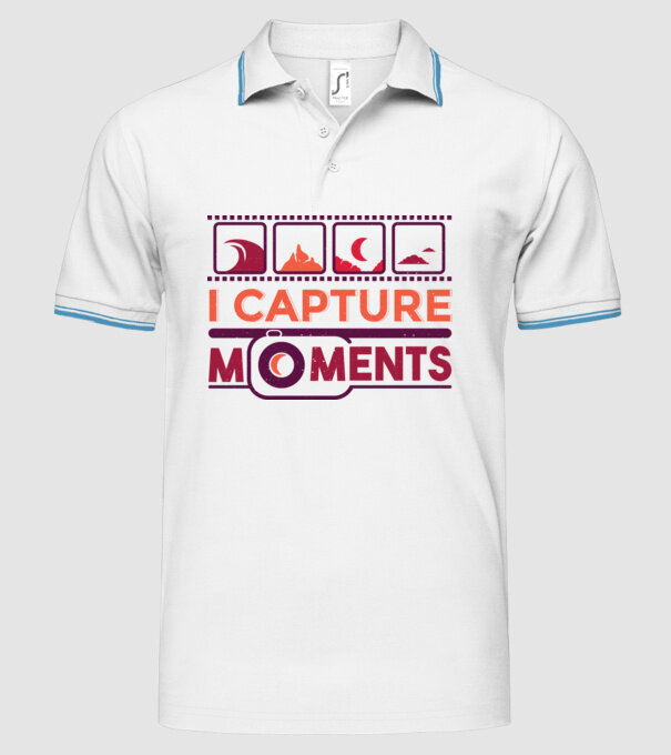 Prind momentele - Fotograf model alb pe tricou