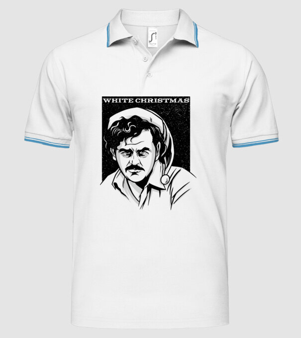 Crăciun alb cu Pablo model alb pe tricou
