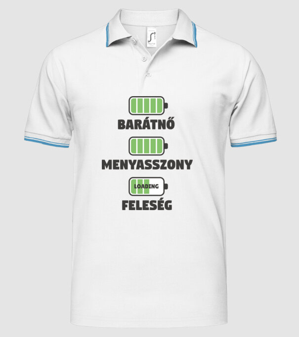 Soție model alb pe tricou