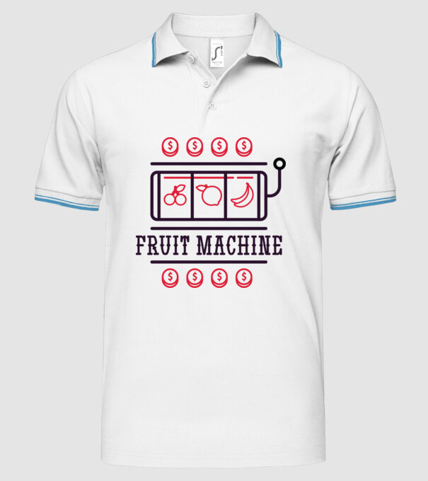 Fruit Machine Slot Machine model alb pe tricou