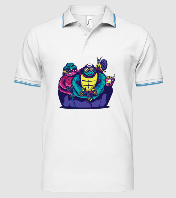 Animale Gamer model alb pe tricou