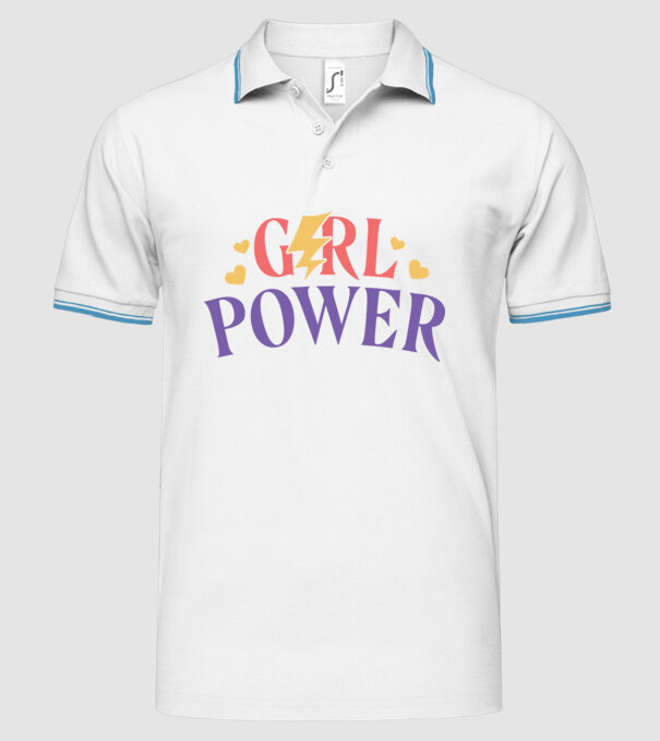 Girl Power Ziua Femeii model alb pe tricou