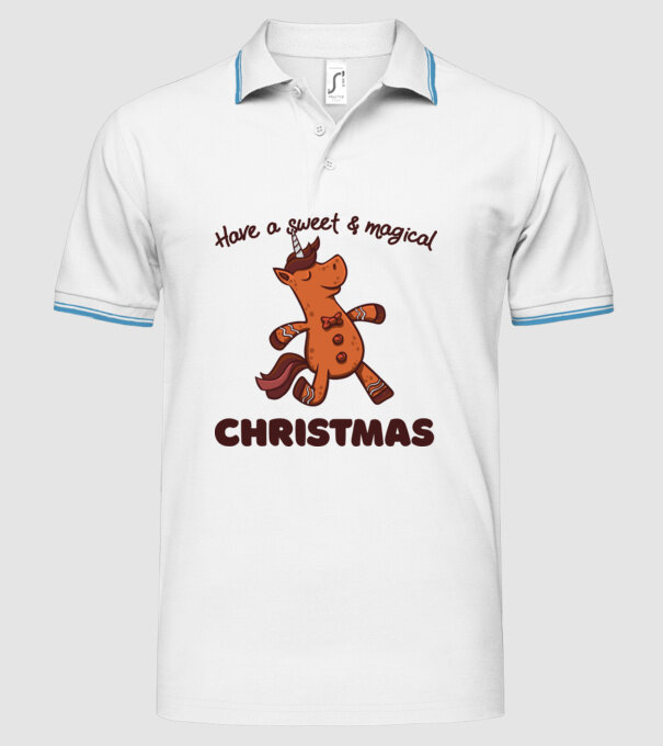 Have a sweet and magical Christmas model alb pe tricou