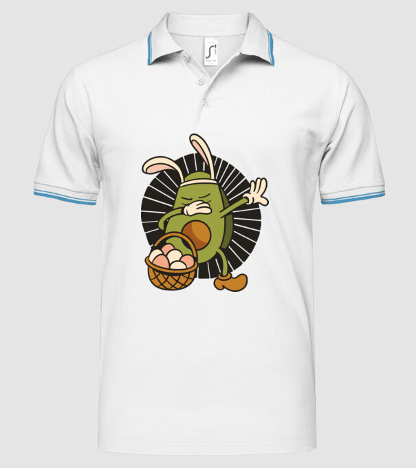 Avocado de Paște DAB model alb pe tricou