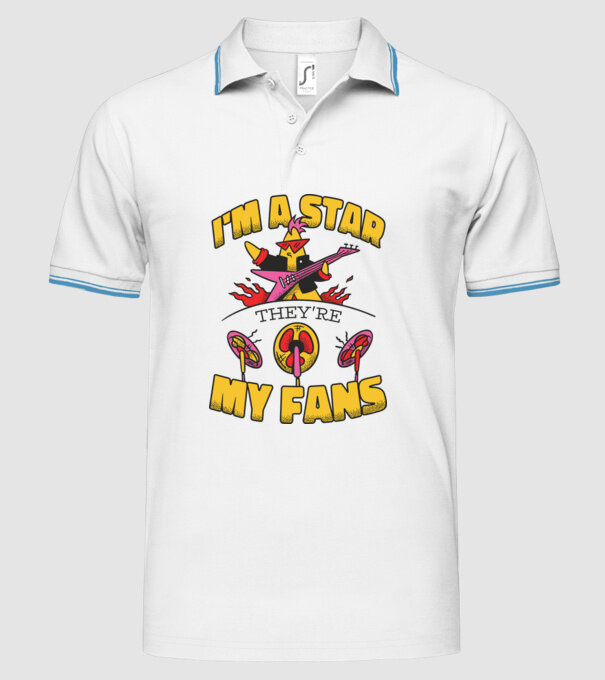 'I''m a Star, They''re my Fans' model alb pe tricou