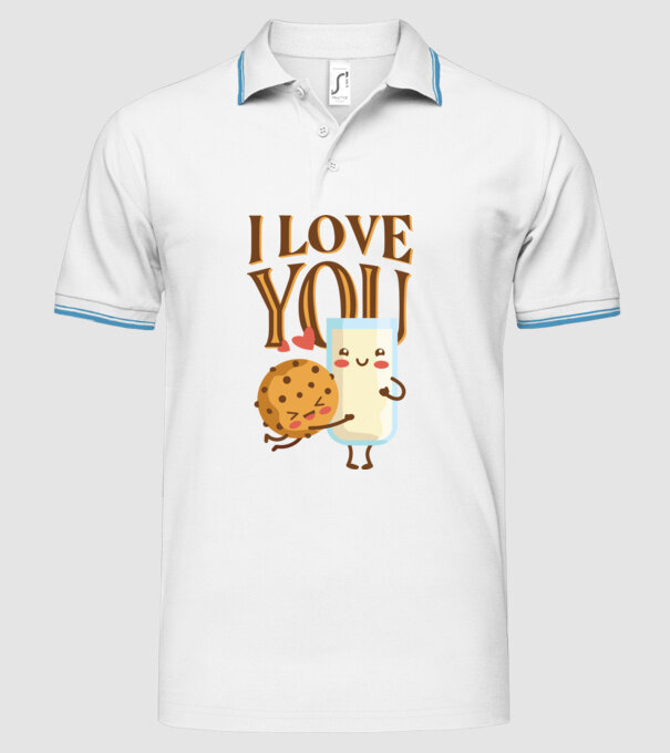 'I Love You tricou drăguț cuplu pentru Valentine''s Day' model alb pe tricou