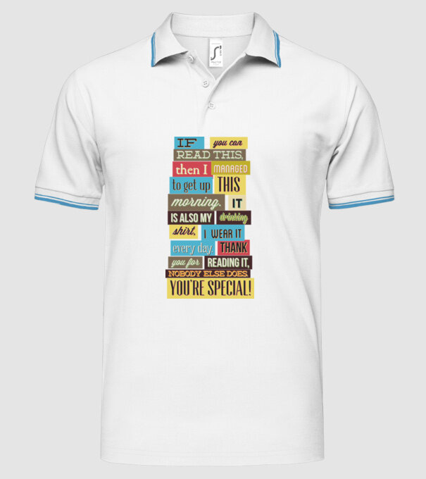 If you can read this then i managed to get up this morning model alb pe tricou