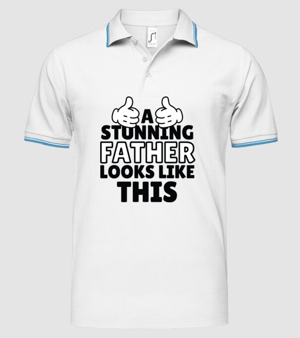 Așa arată un tată extraordinar model alb pe tricou