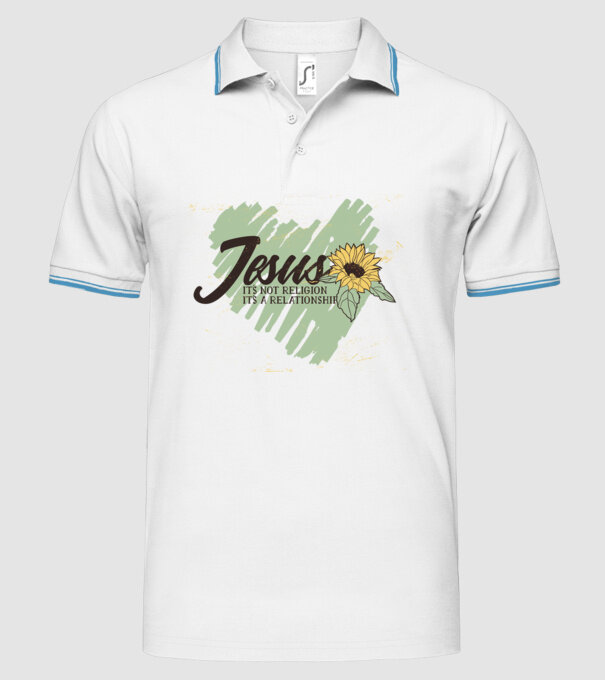 Inima lui Isus - Nu o religie, ci o relație model alb pe tricou