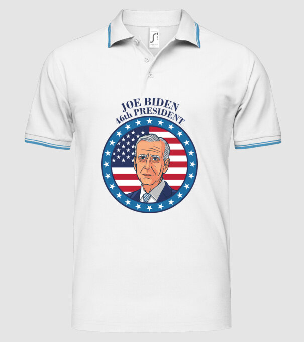 Joe Biden cel de-al 46-lea președinte al SUA model alb pe tricou