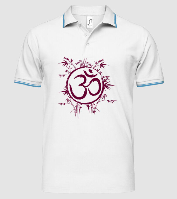 Simbol Yoga model alb pe tricou