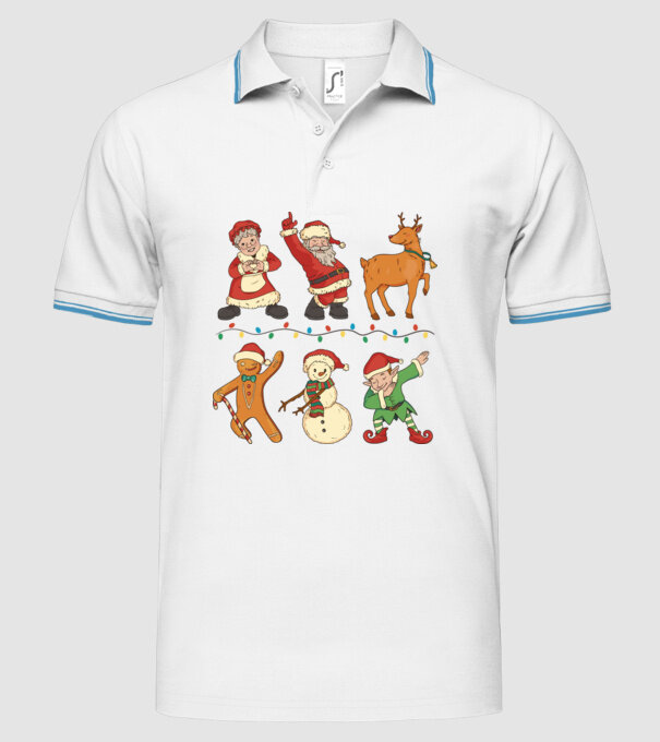 Crăciun DAB model alb pe tricou