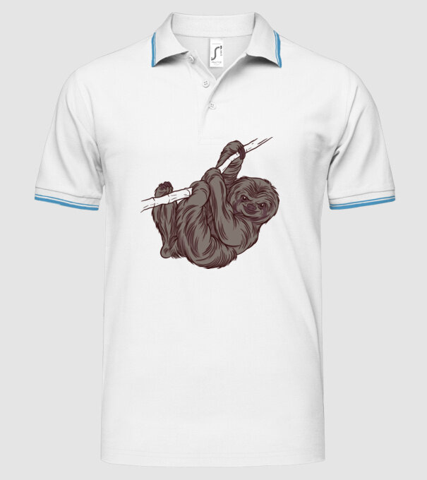 Leneș model alb pe tricou