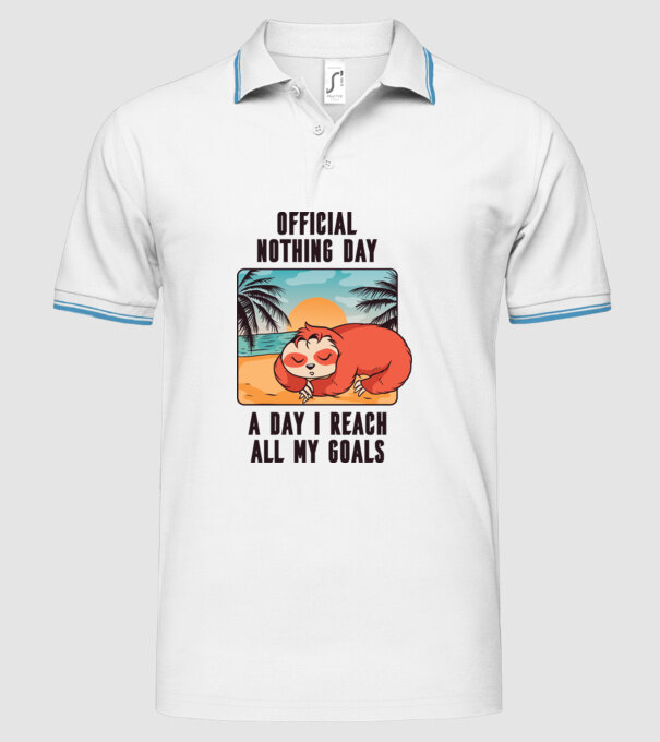 Leneș - Odihnă oficială model alb pe tricou