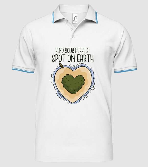 Insulă nelocuită model alb pe tricou