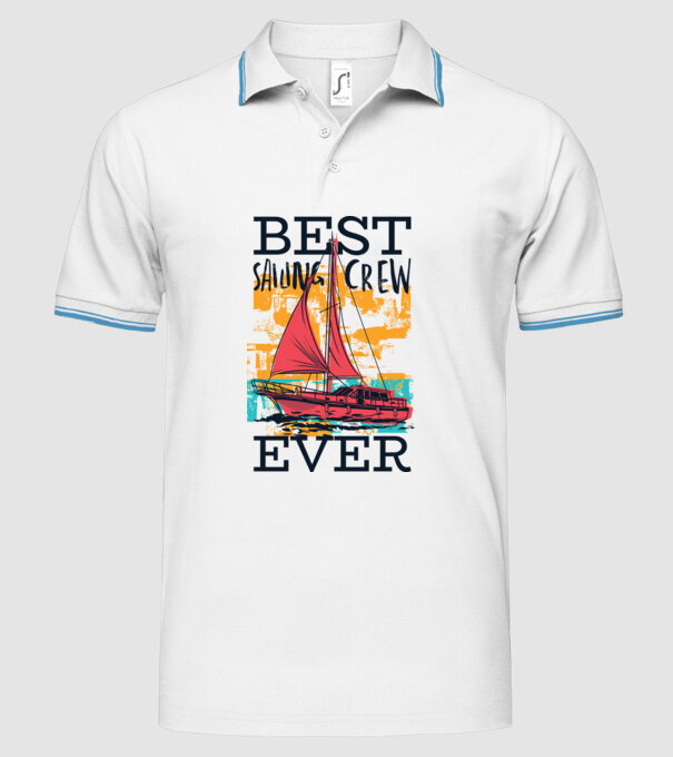 Cea mai bună echipă de navigație model alb pe tricou