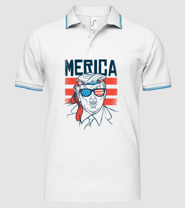 Merica Trump 2020 Usa model alb pe tricou