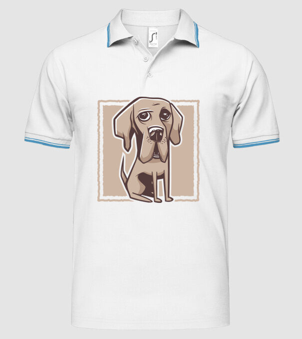 Câine Mastiff german model alb pe tricou