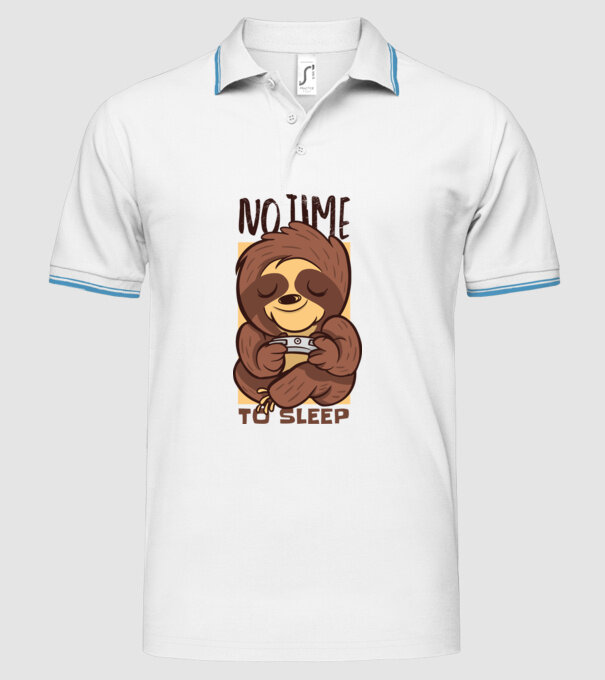 No time to sleep - Leneș drăguț model alb pe tricou