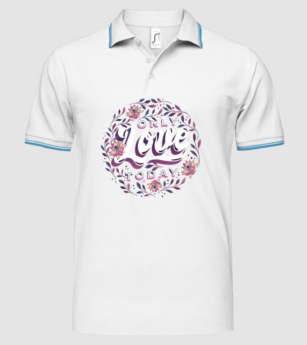 'Only Love Today tricou pentru Valentine''s Day' model alb pe tricou