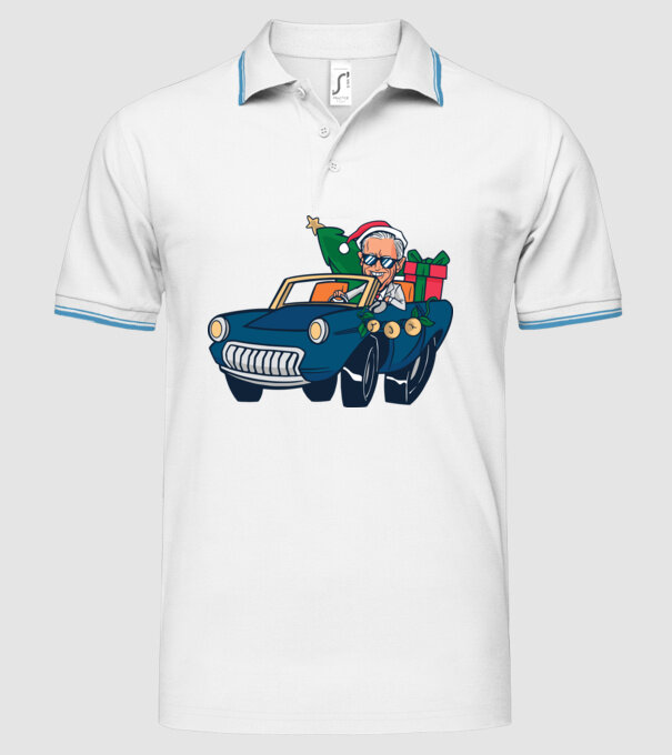 Ridin with Biden Crăciun model alb pe tricou