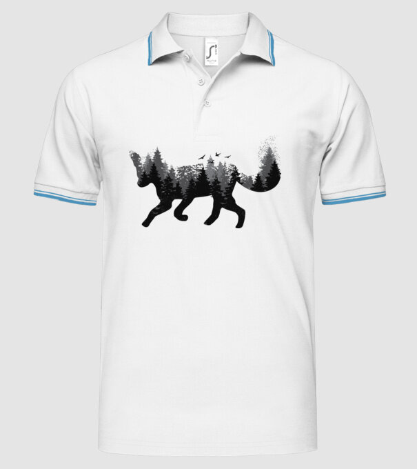 Vulpe pădure Natură model alb pe tricou