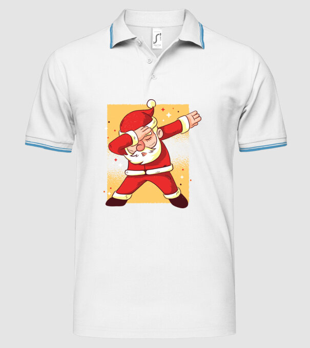 Santa DAB Moș Crăciun model alb pe tricou